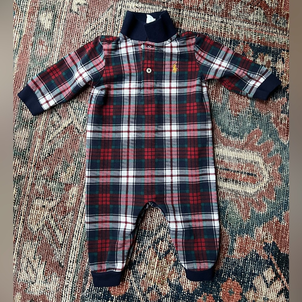 Polo Ralph Lauren Baby Boys Plaid Coverall